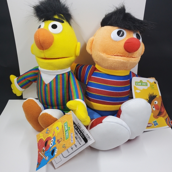 Sesame Street Bert and Ernie 10 inch plush NWT - Picture 3 of 4